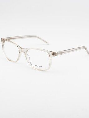 Saint Laurent SLM120 004 Eyeglasses Beige 53mm Square Frame